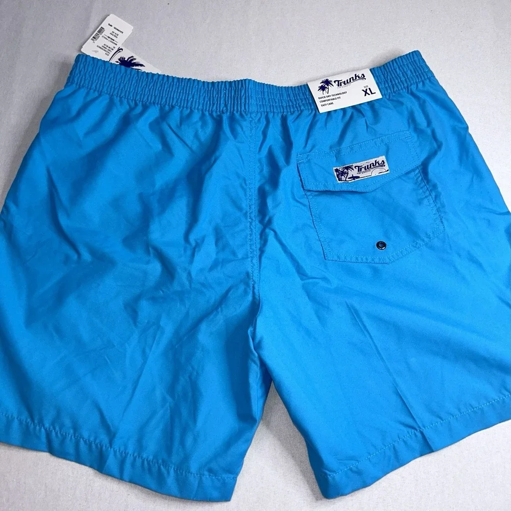 Trunks Surf and Swim Co Men's Swim‎ Board Shorts Size XL Aqua Teal Zie Waist NEW